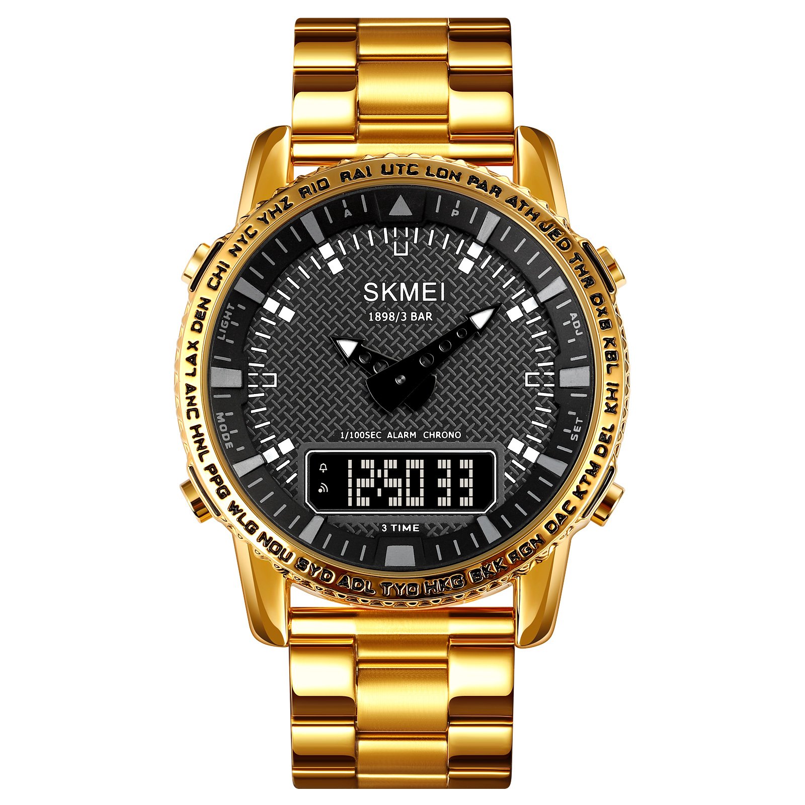 Годинник Skmei 1898GDBK Gold-Black SALE, фото №1