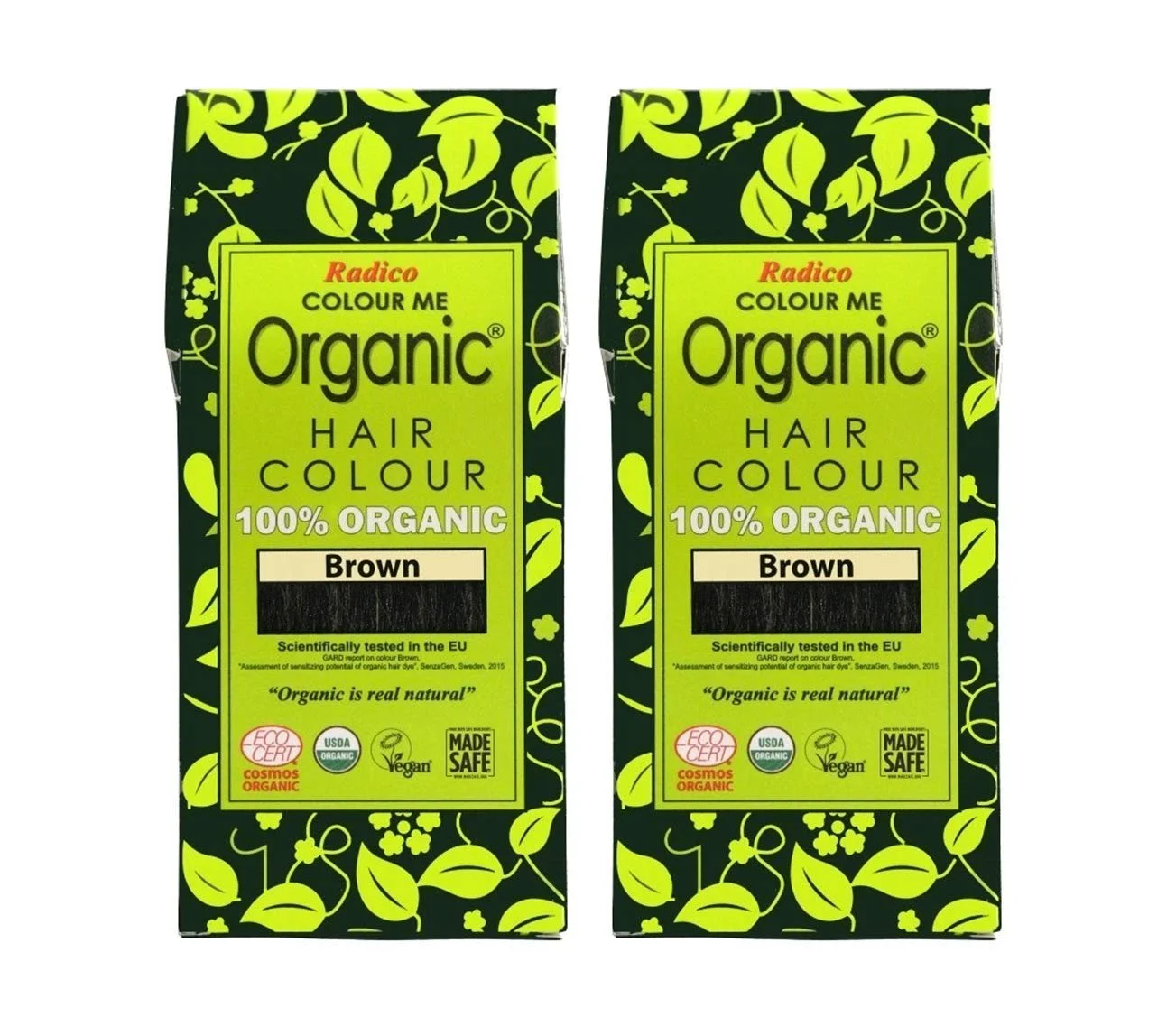 Фарба для волосся Colour Me Organic Коричневий 100г X 2 (2 шт. в упаковці), фото №1