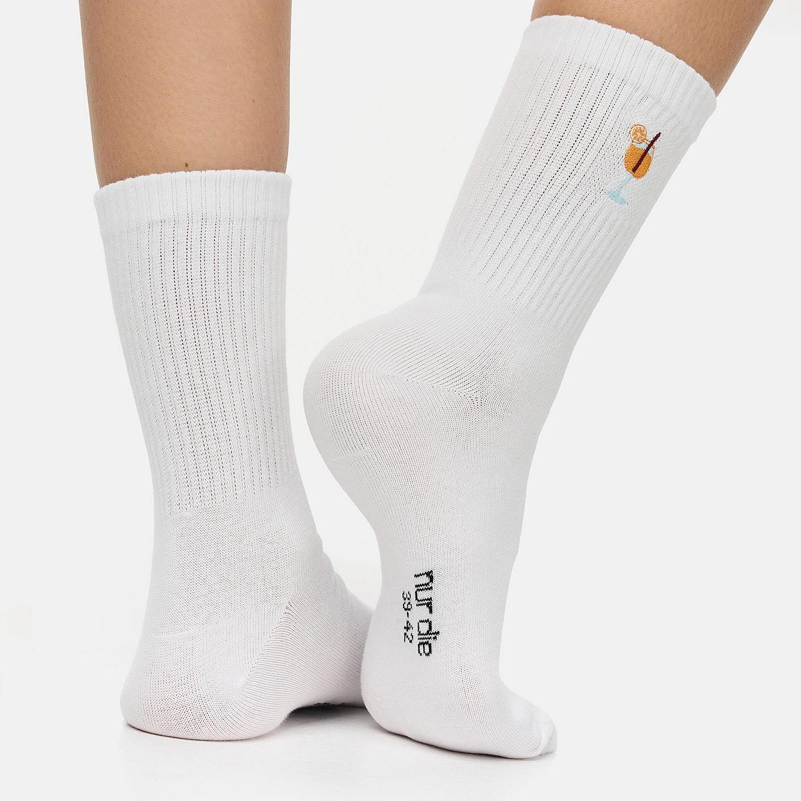 Носки NUR DIE Женские повседневные, 8 пар, Good Vibes Motif Statement Tennis, фото №3