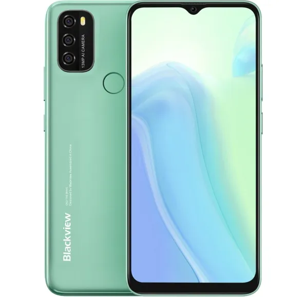 Смартфон 6.5" Blackview A70E 3/32Gb 4G 2-SIM 13/5Мп 8 ядер Android 11 Green, фото №1