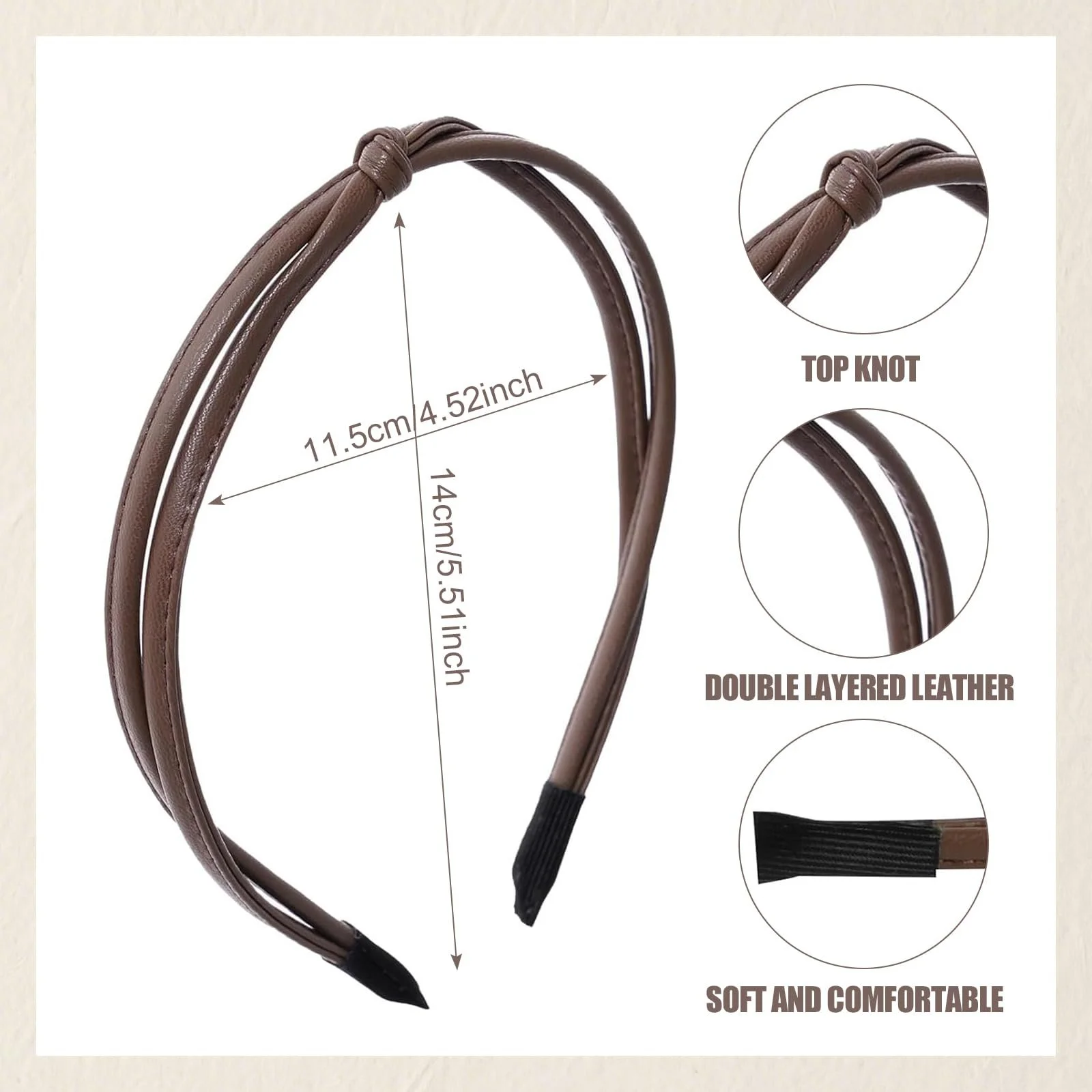 Набір з 5 жіночих обручів на голову, фото №2