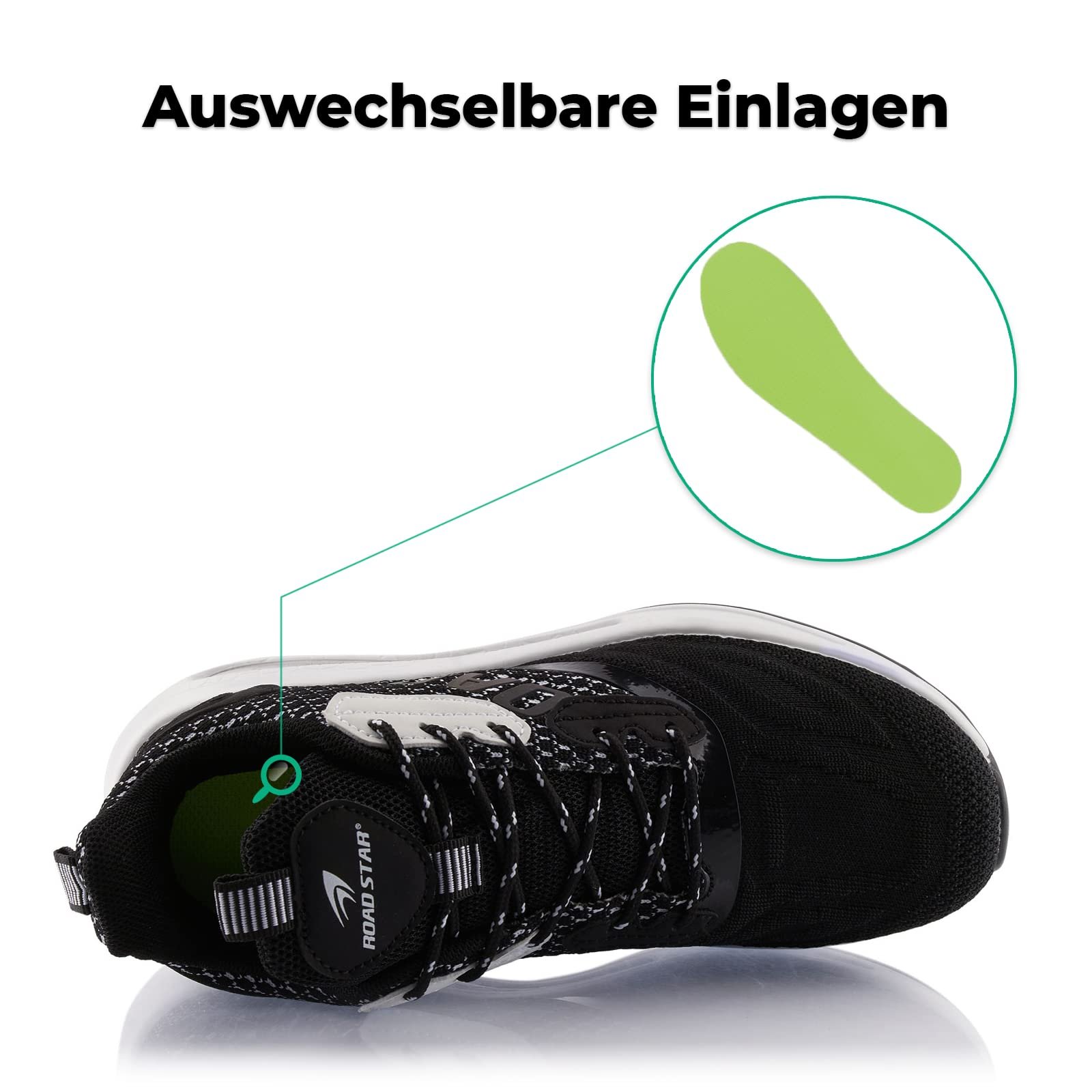 Кроссовки Fusskleidung® Унисекс Спортивная обувь Амортизирующие Легкие Беговые кроссовки, фото №5