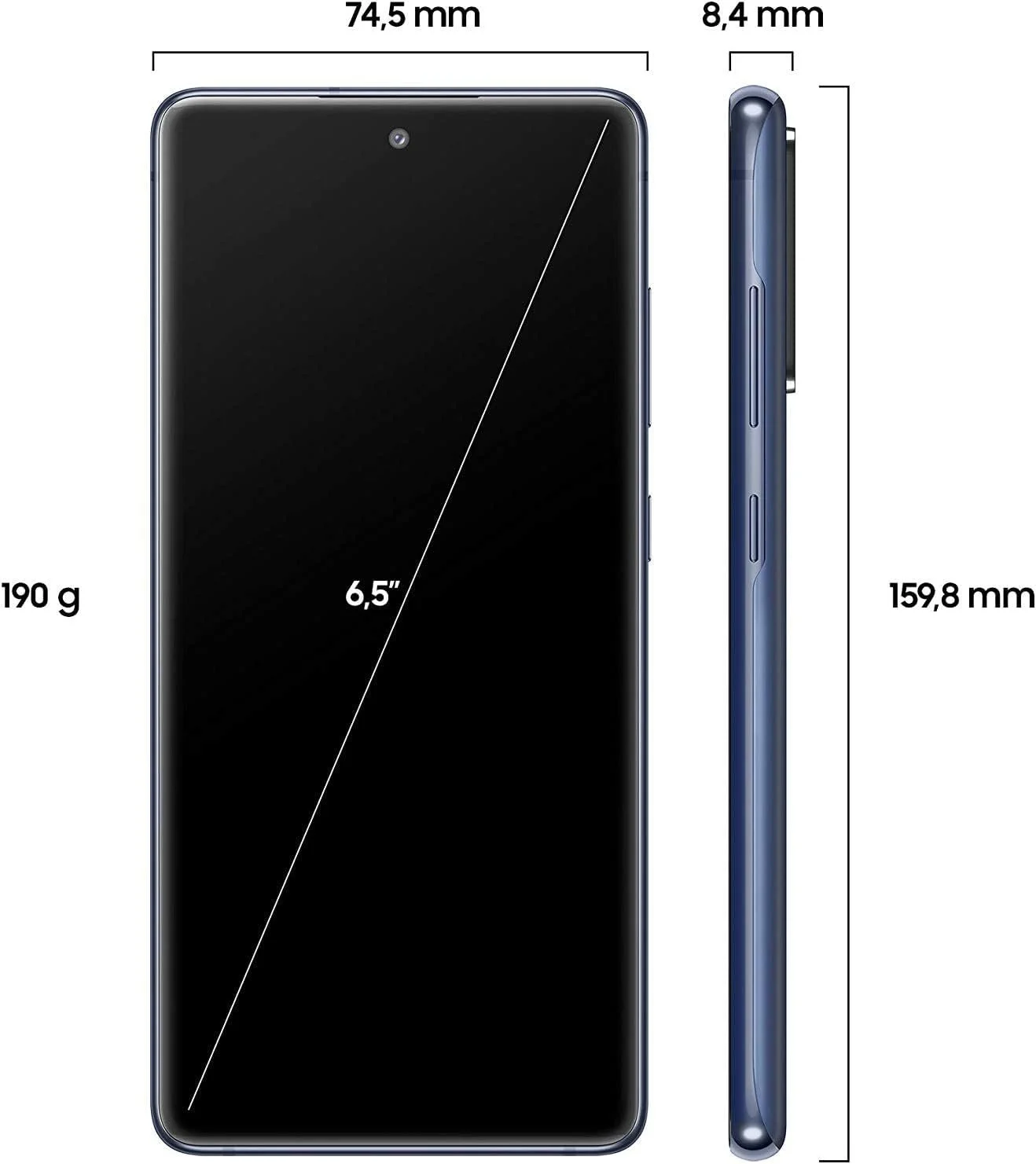 Смартфон Samsung Galaxy S20 FE 5G 6.5" Super AMOLED 4500 мАч 32MP 128GB Cloud Navy, фото №2