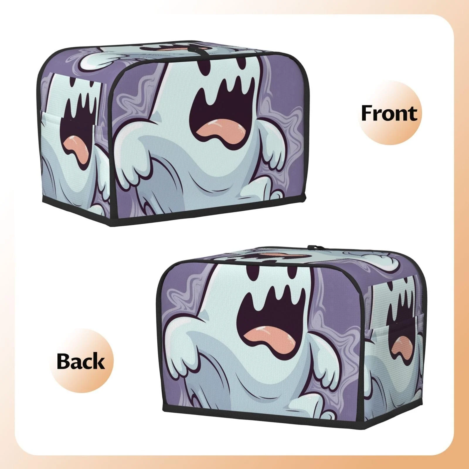 Чохол для тостера на 2 скибки з двома кишенями для ножів, надм'який, фото №6 Чохол для тостера на 2 скибки з двома кишенями для ножів, надм'який, фото №6