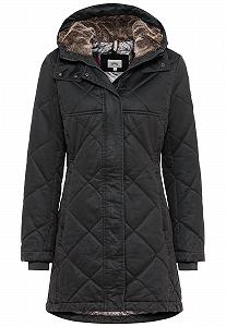 Женское стеганое пальто camel active в винтажном стиле synthetic.ua - Фото 1