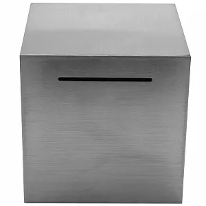 Скарбничка-сейф невідкривна Неіржавна сталь - Фото 1