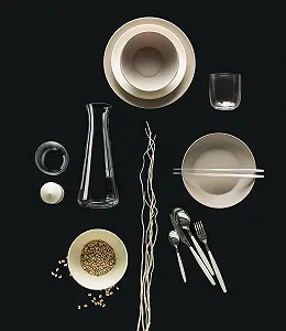 Набір столових приборів Guzzini My Fusion 24 предмети Чорний synthetic.ua - Фото 1