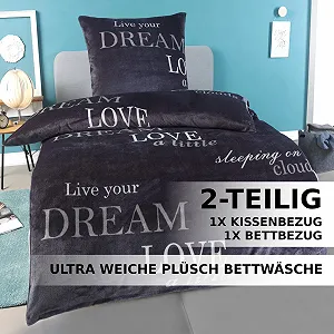 Постільна білизна Malika Winter Plush Nicky-Teddy Cashmere Coral Fleece 135 x 200 см synthetic.ua - Фото 1