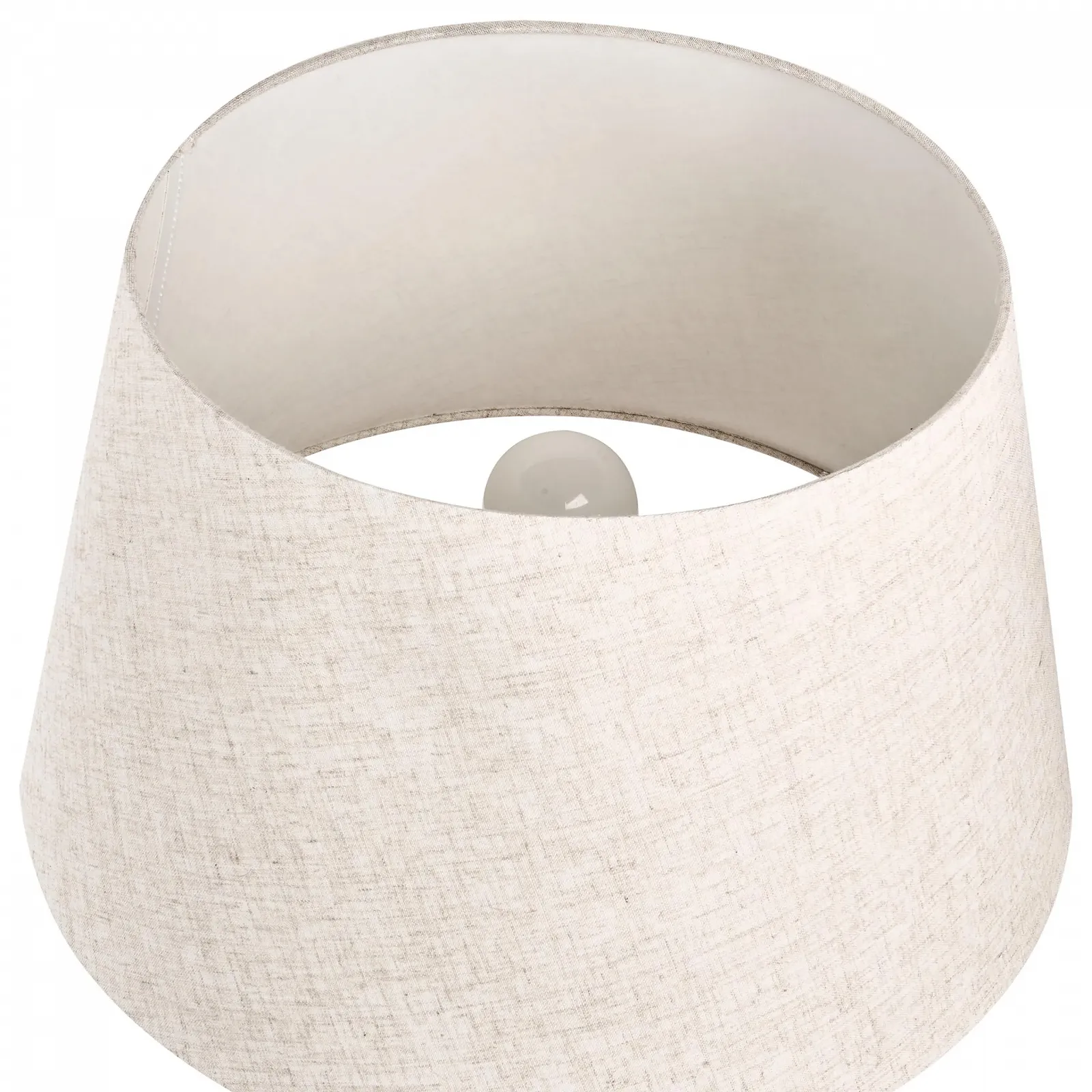 Настільна лампа Beliani Barton Керамічна Тканинний абажур Коричневий, фото №4