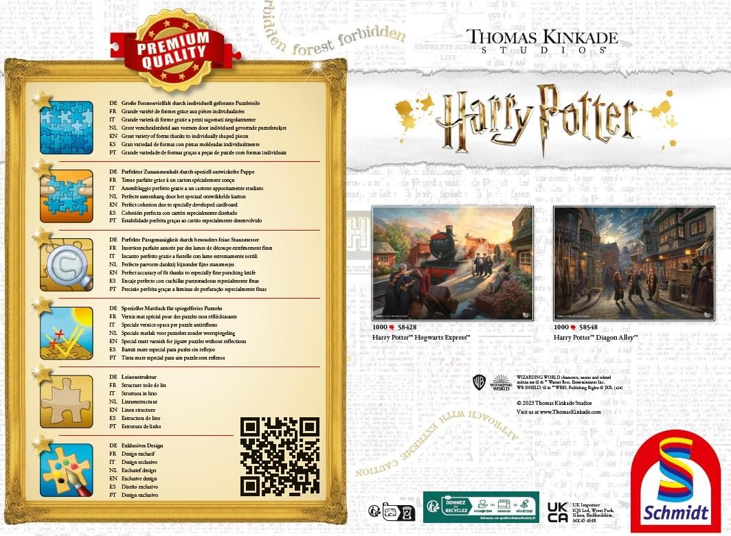 Пазл Schmidt Games Wizarding World Harry Potter Diagon Alley 1000 элементов, фото №3
