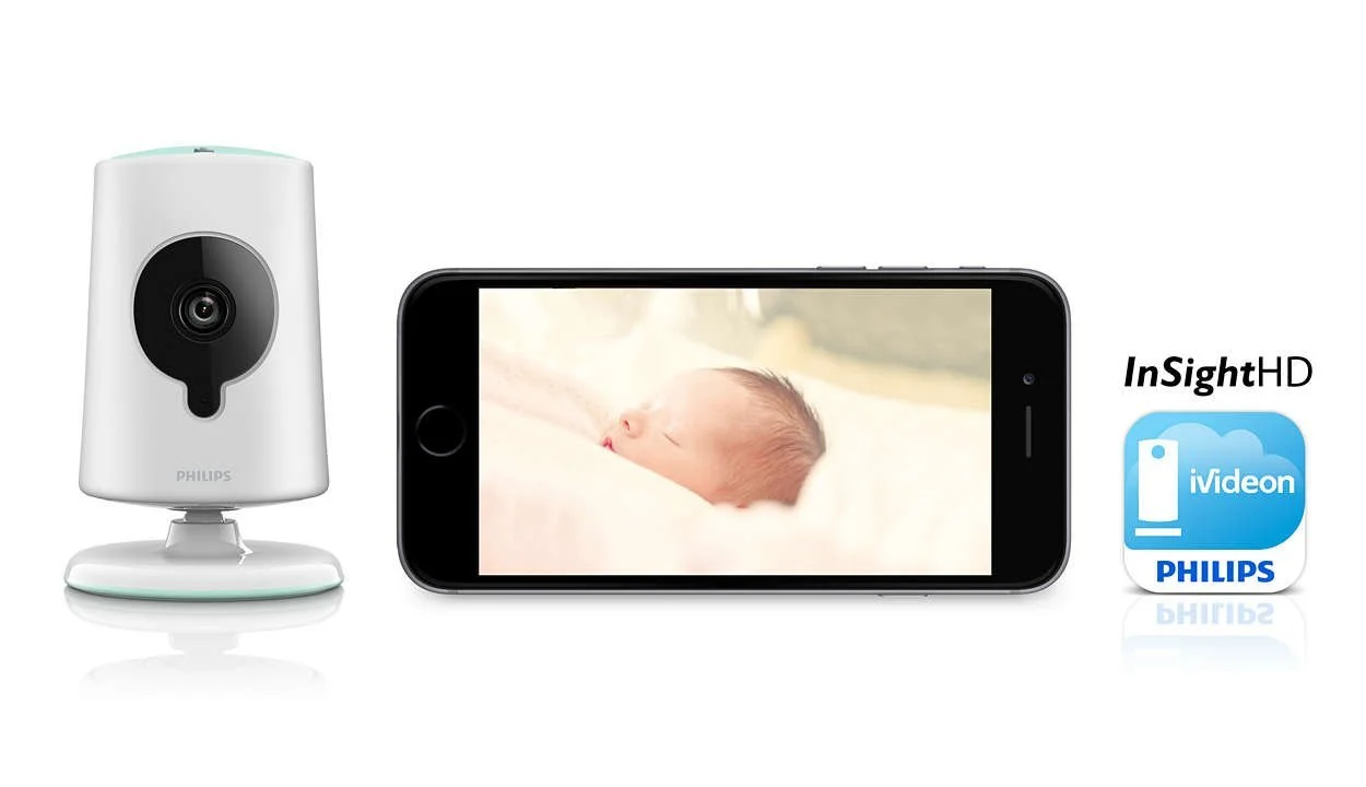 Відеоняня Philips B120 N/10 Wi-Fi HD 1280 x 720 біла, фото №6