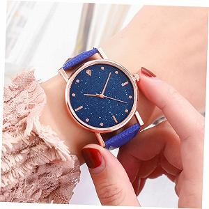 Женские наручные часы Healvian с регулируемым кожаным ремешком, кварцевые часы, точное измерение времени synthetic.ua - Фото 1