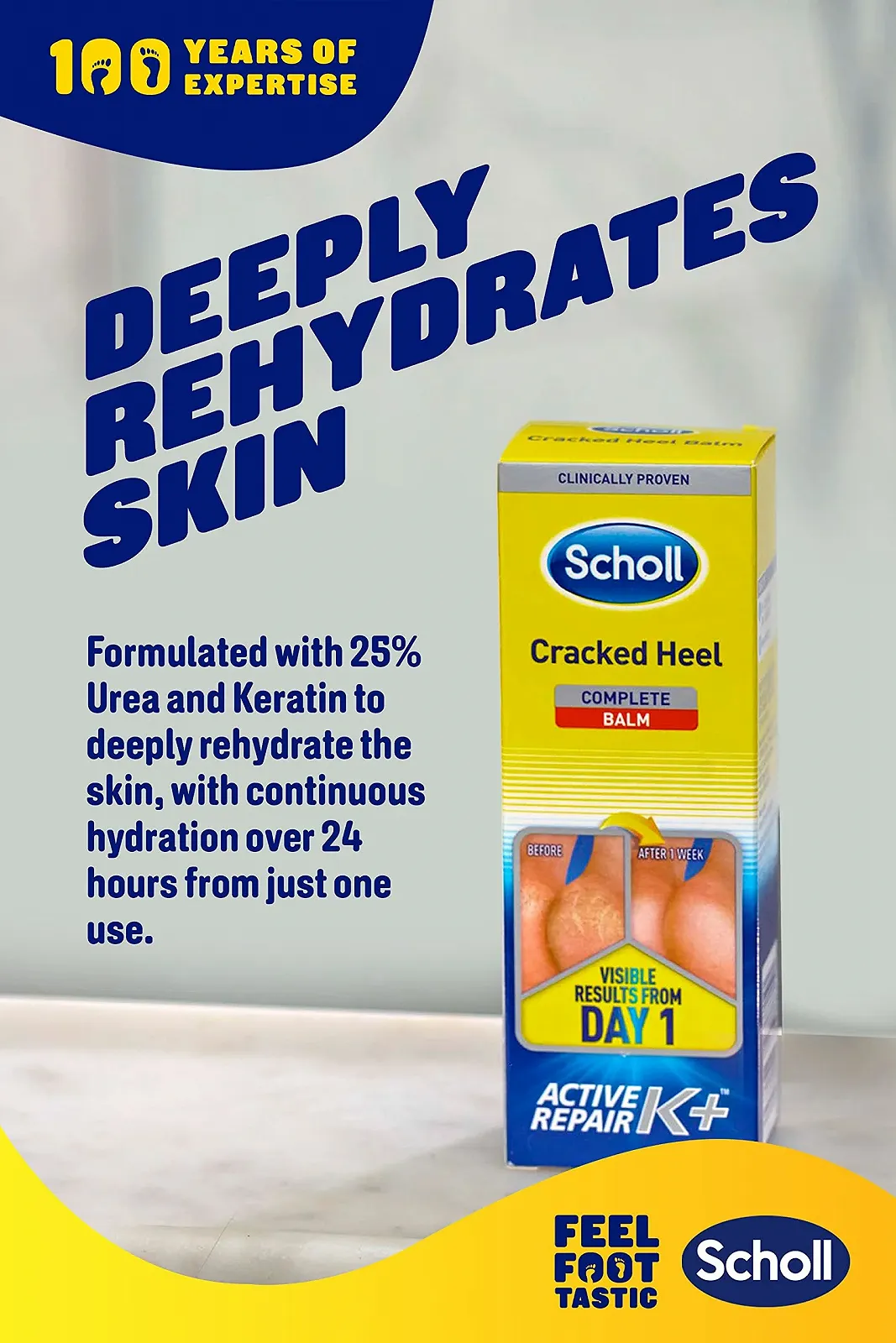 Крем для ног Scholl Cracked Heel Repair 60 мл, фото №5