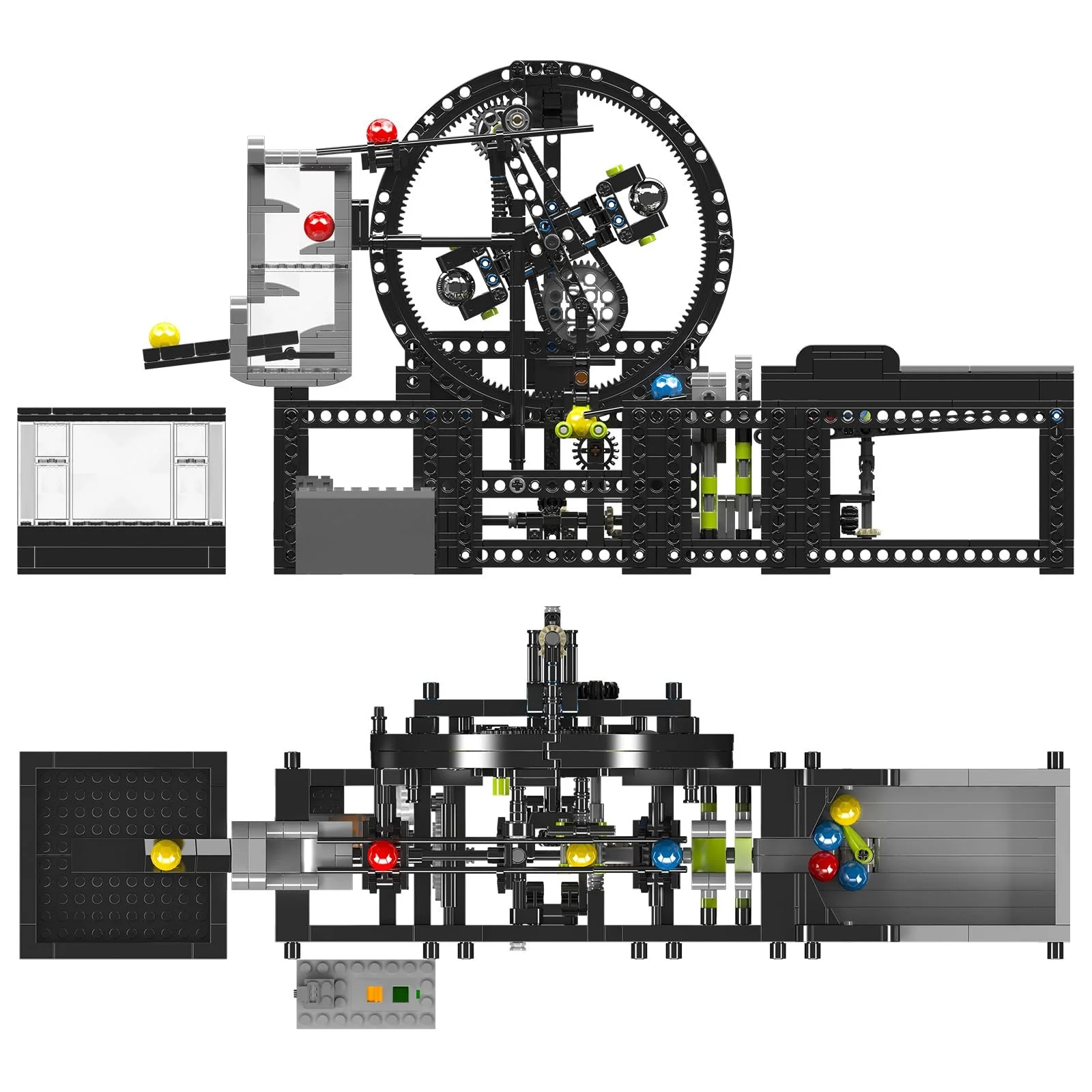 Конструктор Mould King 26015 Большой транспортер шариков, моторизированный планетарный лифт, 1009 деталей, фото №5