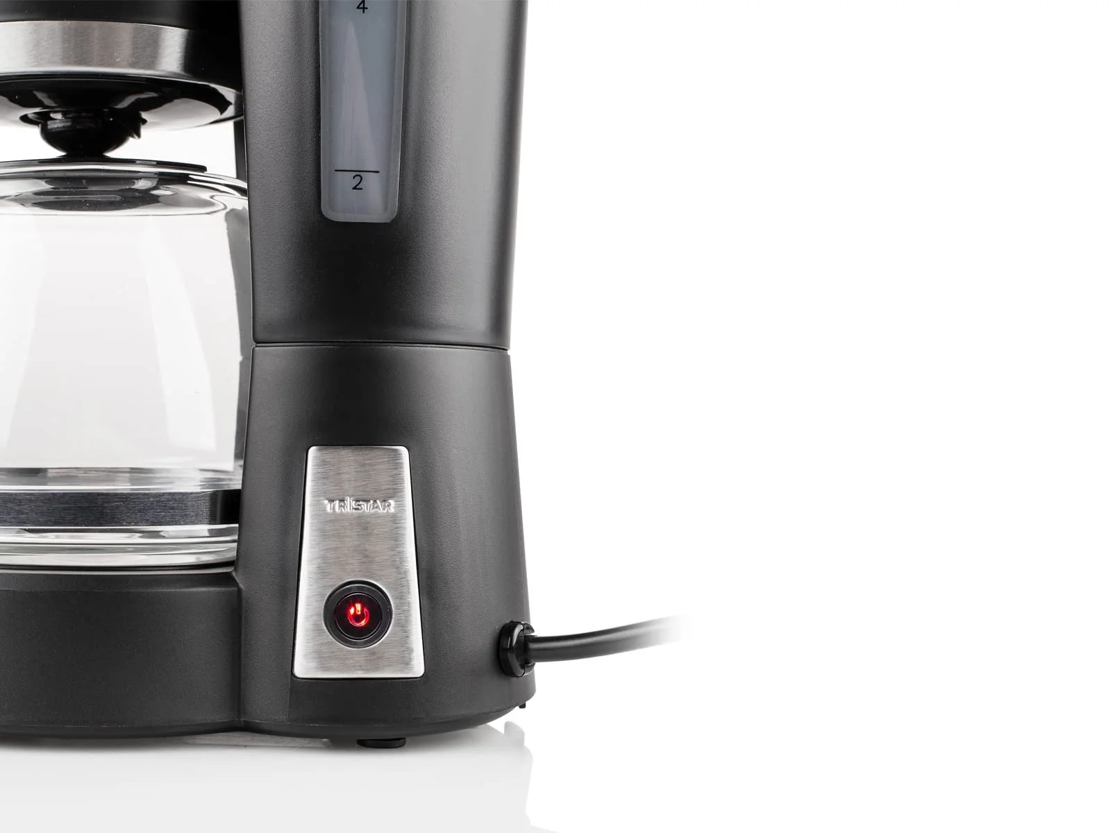 Кофеварка фильтрационная на 12 чашек со стеклянным кувшином постоянным фильтром и функцией подогрева Черная, фото №7