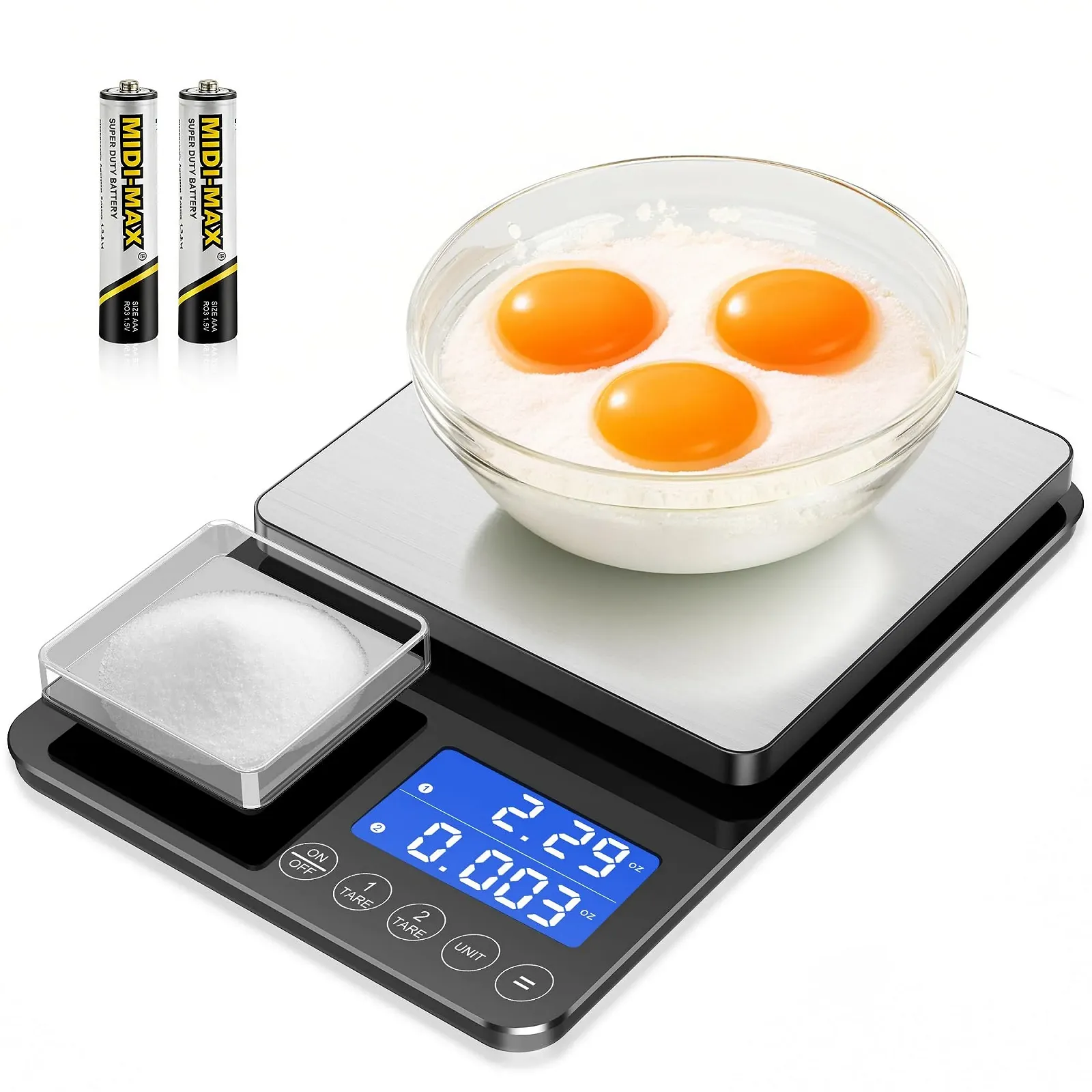 Цифрові кухонні ваги KUAIVO 15 kg / 0.01 g Two-Range, фото №1 Цифрові кухонні ваги KUAIVO 15 kg / 0.01 g Two-Range, фото №1