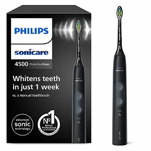 Електрична звукова зубна щітка Philips Sonicare ProtectiveClean 4500 HX6830/44 Чорна - Фото 1