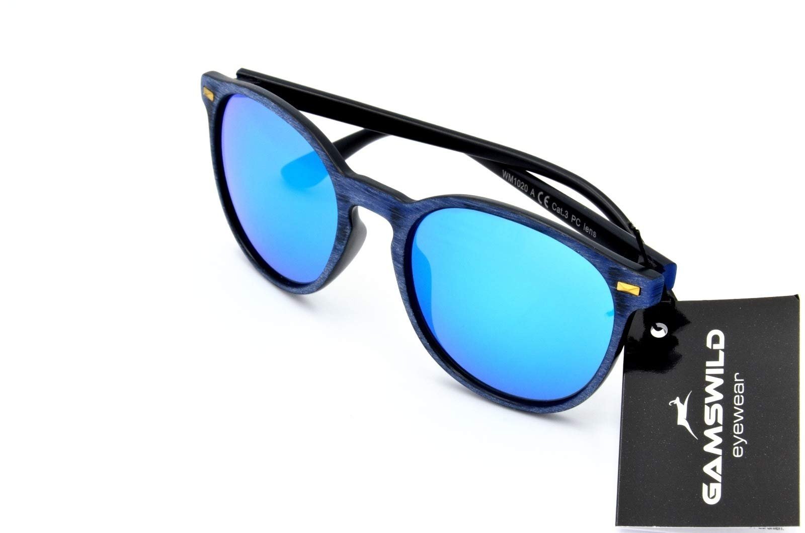 Сонцезахисні окуляри Gamswild WM1020 Модні Жіночі Чоловічі Дерев'яний вигляд, фото №8