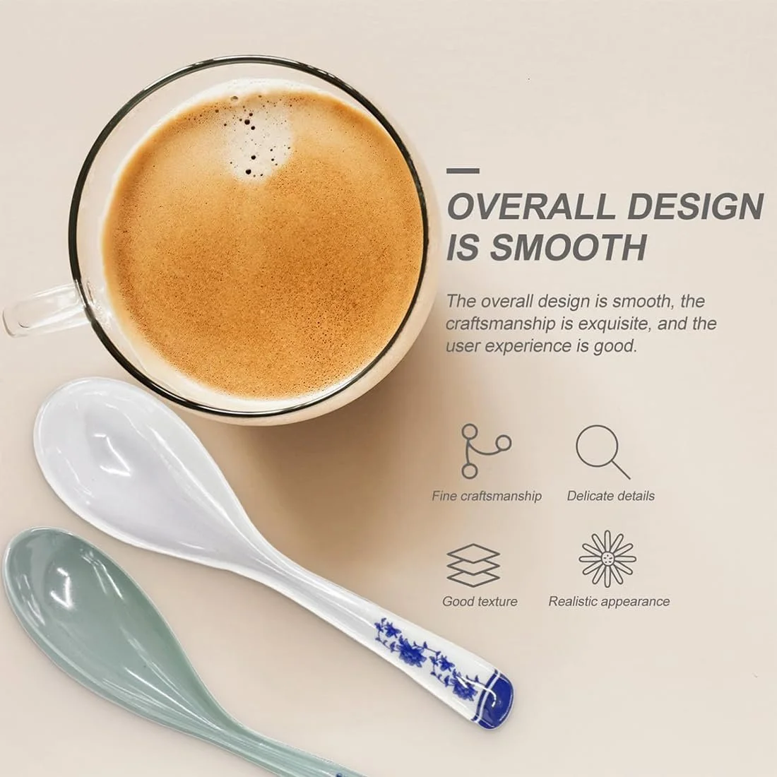 Ложка Пластикова Набір 4 шт. Довга Пластикова Ложка Багаторазова, фото №3 Ложка Пластикова Набір 4 шт. Довга Пластикова Ложка Багаторазова, фото №3