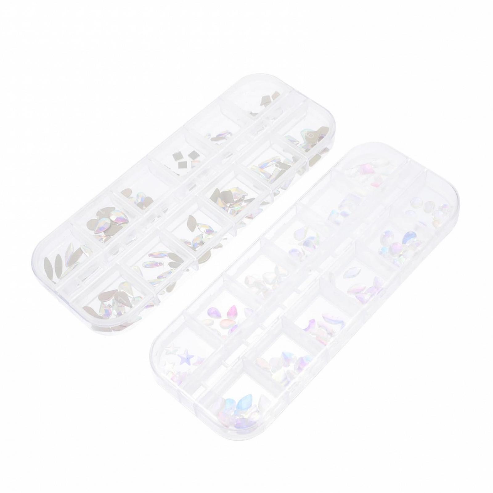 Стразы для ногтей PLAFOPE Boxen Цветные Искусственные украшения для маникюра, фото №1