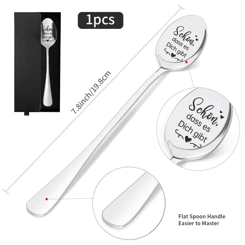 Ложка для кави GLOBLELAND з гравіюванням "Sch"". D., неіржавна сталь, 19 см, фото №2 Ложка для кави GLOBLELAND з гравіюванням "Sch"". D., неіржавна сталь, 19 см, фото №2