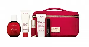 Набір Clarins 6 шт, ароматичний спрей, помада, туш, крем для рук та нігтів, бальзам для миттєвої краси та косметичний крем synthetic.ua - Фото 1