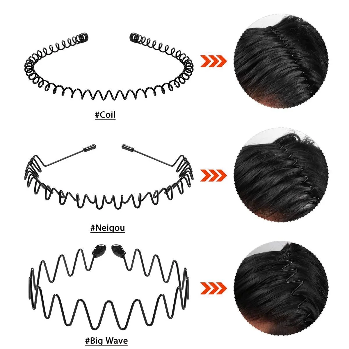 Набор металлических обручей для волос., фото №3 Набор металлических обручей для волос., фото №3