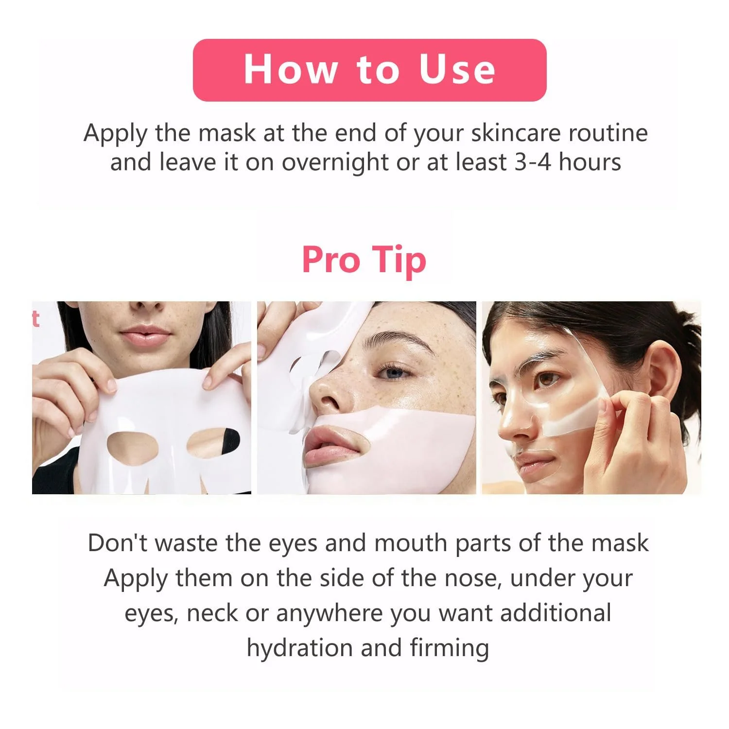 Маска для обличчя Organic Collagen для глибокого зволоження, антивікова, 5 шт, фото №5