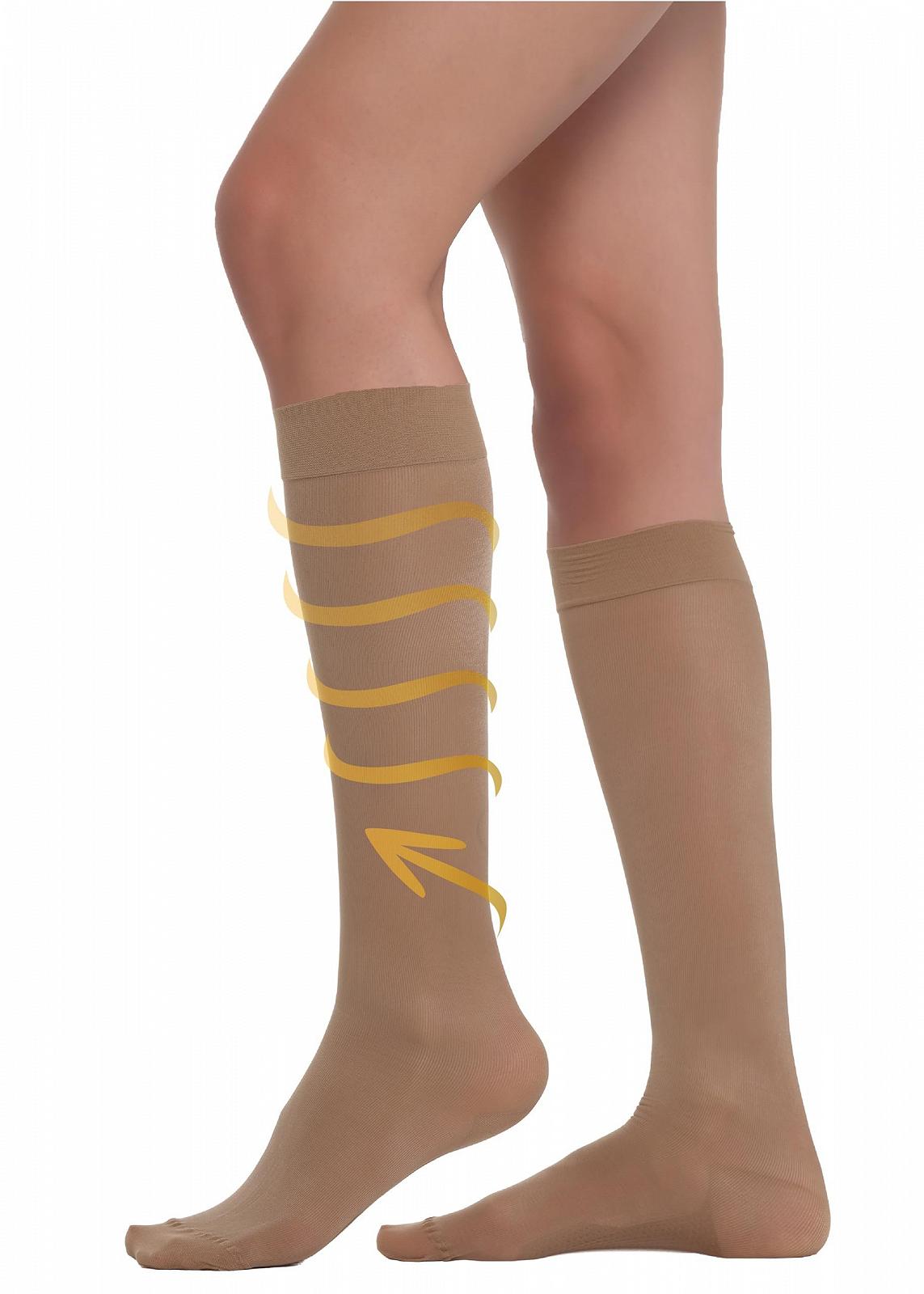 Гольфы-чулки 140 Den с градуированной компрессией 22-23 mmHg Comfort Support Line, фото №1