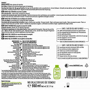 Поживний гель для душу SANTE Naturkosmetik Family Органічний кокос та алое вера 950 мл synthetic.ua - Фото 1