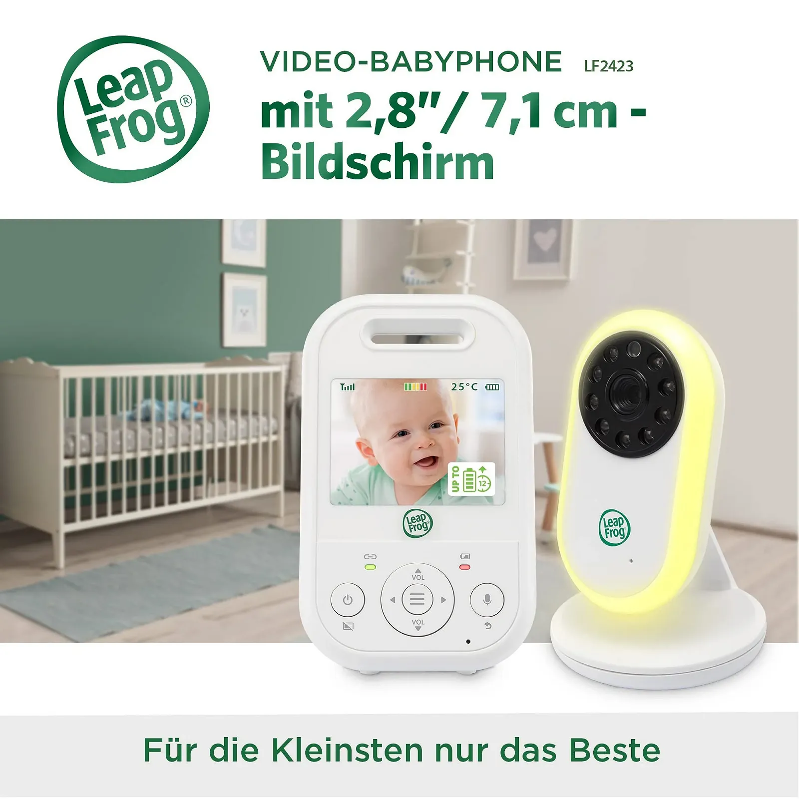 Відеоняня LeapFrog LF2423 2,8 дюйма, 720p, фото №2 Відеоняня LeapFrog LF2423 2,8 дюйма, 720p, фото №2