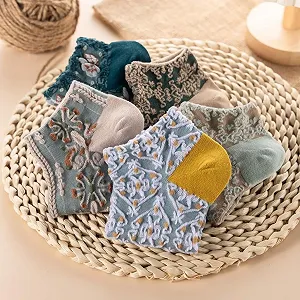 Шкарпетки гольфи 5 пар, Шкарпетки короткі вінтажні 5 пар Кольорові, L, кольорові synthetic.ua - Фото 1