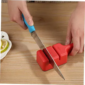 Точилка для ножів кухонна 2-ступінчаста портативна зносостійка synthetic.ua - Фото 1