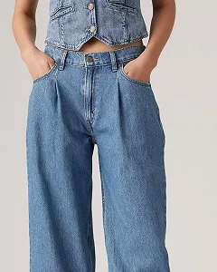 Женские джинсы Levis - Baggy Dad Wide Leg Cause And Effect - 26 34 synthetic.ua - Фото 1