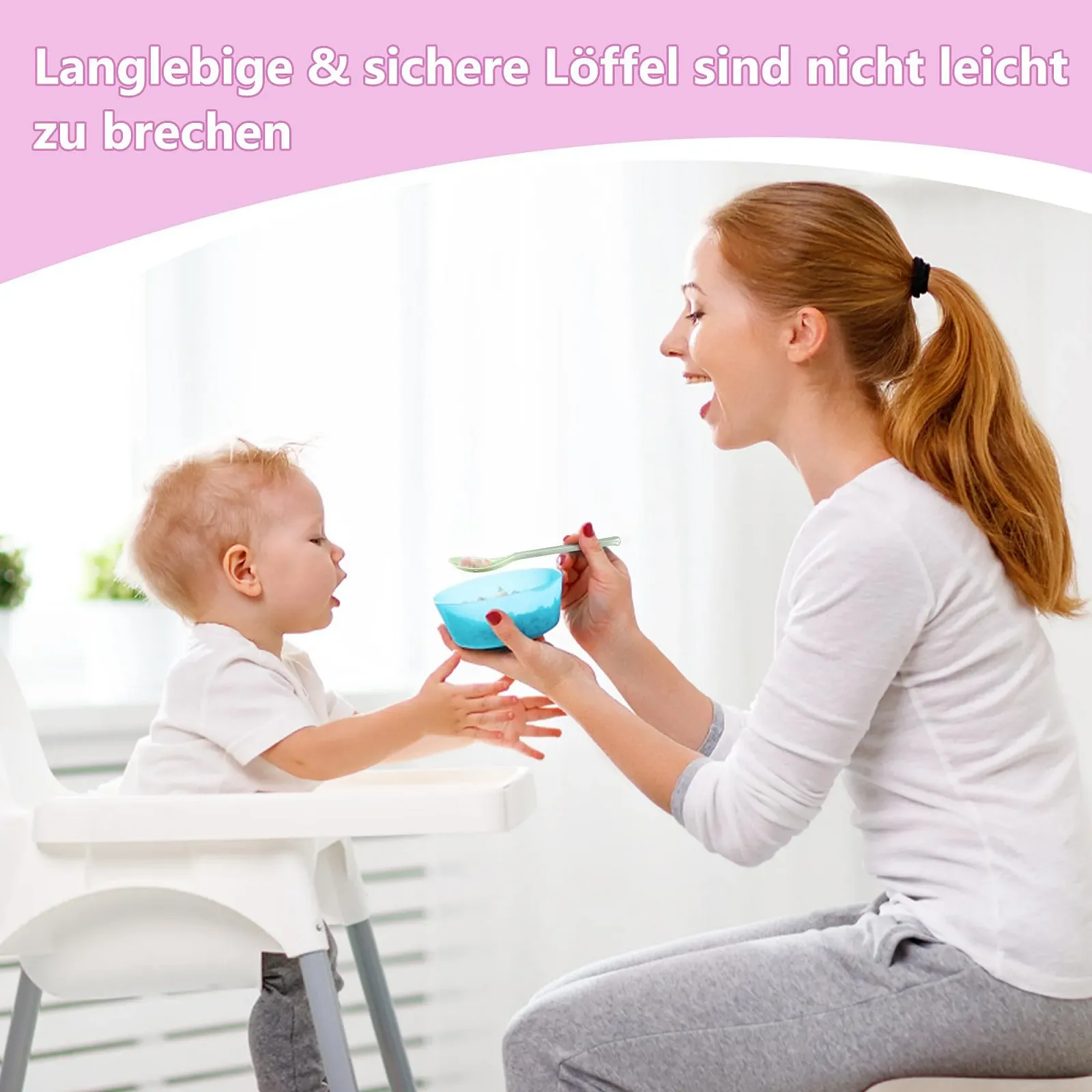 Ложки Пластикові, Набір 6 шт, для Яєць, Кольорові, Довгі (16 см), фото №4