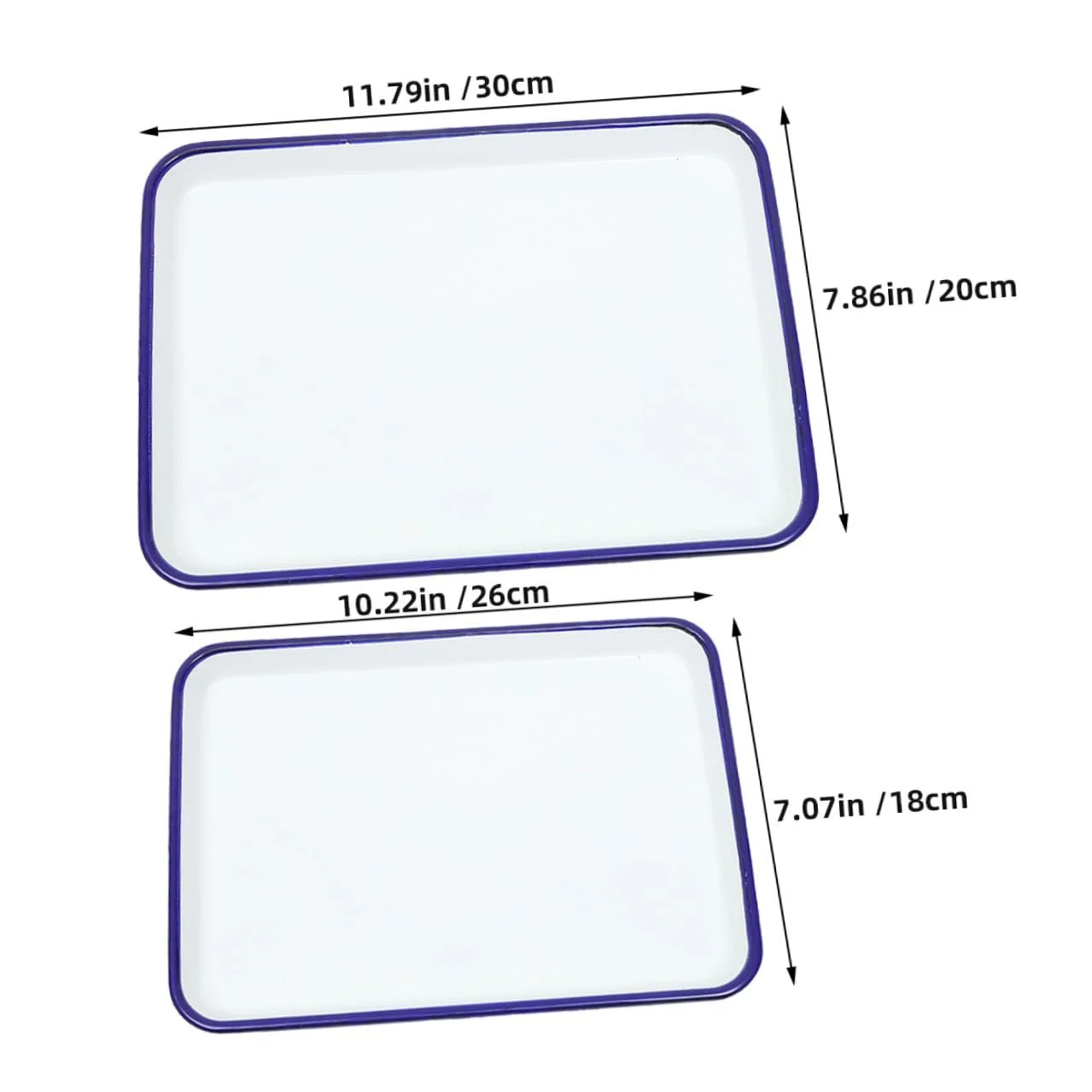 Формы для выпечки эмалированные термостойкие винтажные 2 шт белые, фото №2