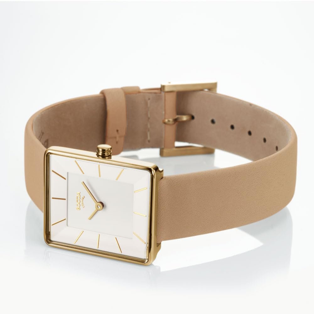 Женские часы 3351-04 Бежевый Золотой-20, фото №2