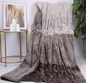 Плед для дивану Betz Milan Luxury, бежевий, 150 см x 200 см synthetic.ua - Фото 1