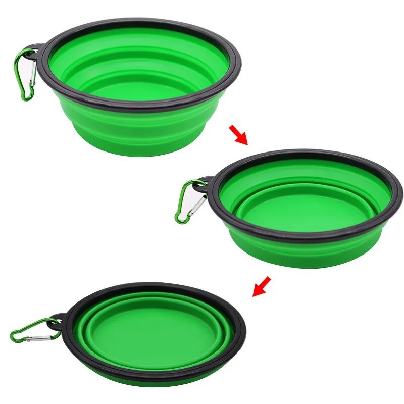 Миска складная походная для животных воды корма LVR 007 Green 16599, фото №2