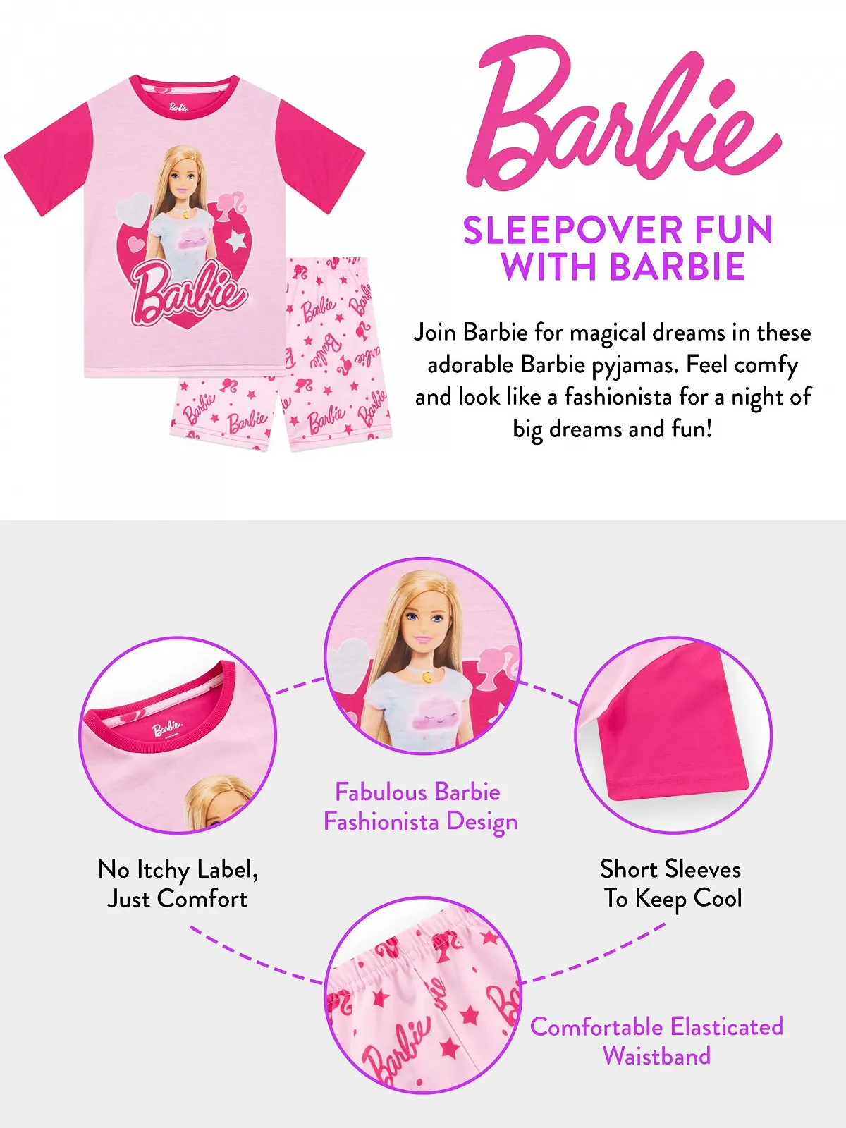 Піжама Barbie для дівчат, фото №6