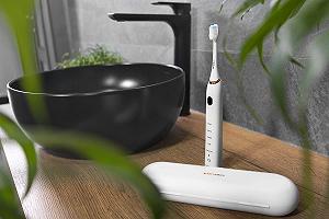 Зубна щітка звукова Concept ZK5000 з додатком Perfect Smile та зарядкою, дорожній футляр, біла synthetic.ua - Фото 1