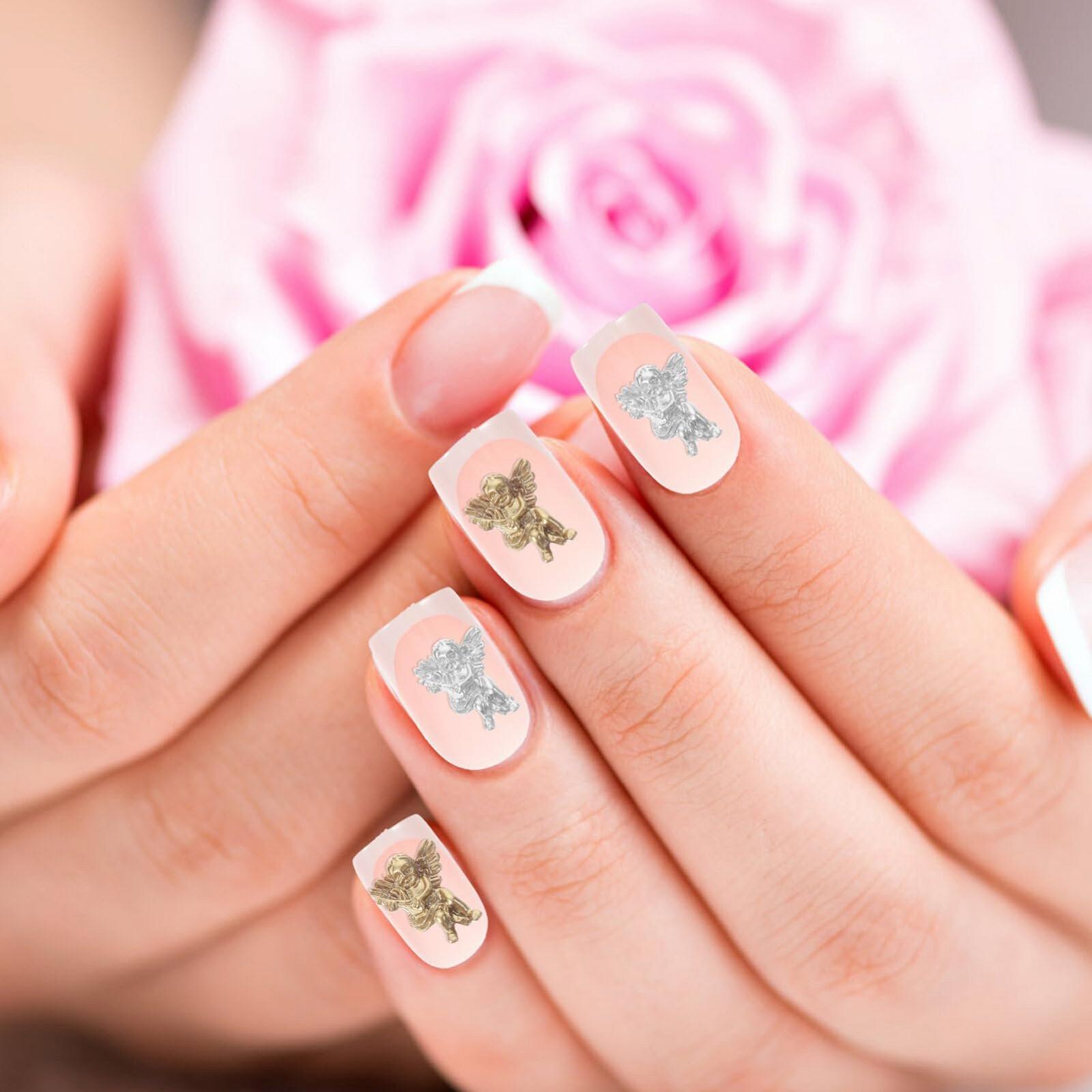 Подвески для ногтей ангелочки POPETPOP 80 шт., объемные, ангелочки, для акриловых ногтей, смоляные, 3D, ангелочки, ретро, барокко, Купидон, дизайн, украшения для ногтей, аксессуары для женщин, фото №4