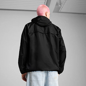 Вітровка ESS Tape Windbreaker 68462901 Puma Чорний M synthetic.ua - Фото 1