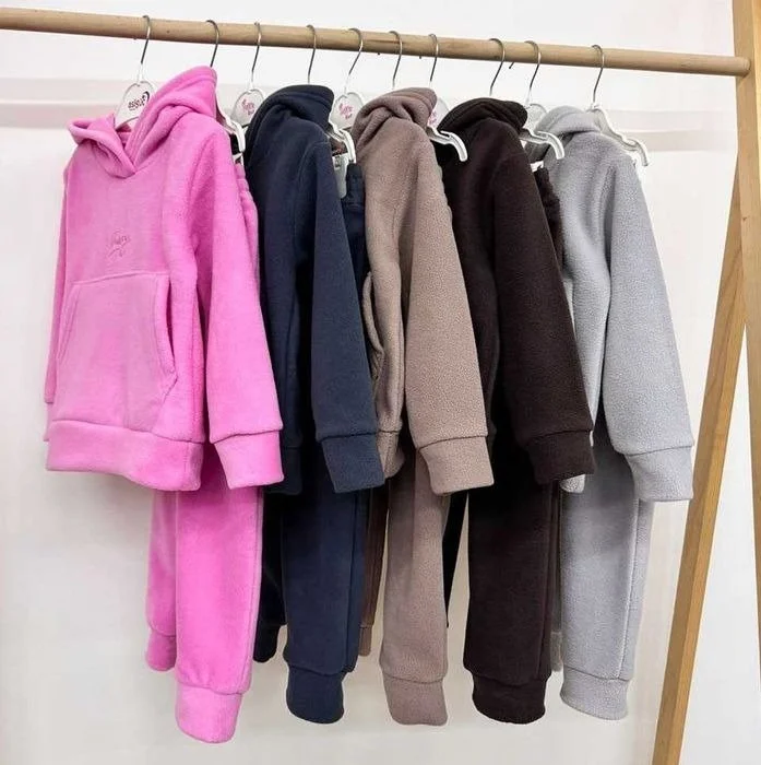 Теплый флисовый костюм 98-158 см осень/зима капюшон, фото №2 Теплый флисовый костюм 98-158 см осень/зима капюшон, фото №2