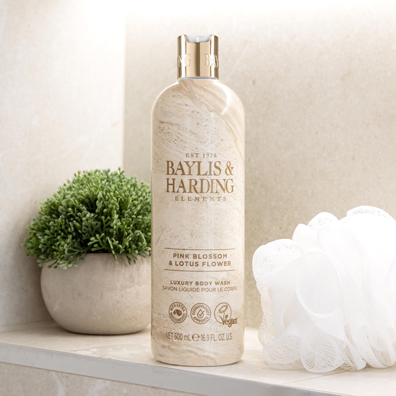 Гель для душа Baylis & Harding Elements Luxury Pink Blossom Lotus Flower 500 мл (упаковка из 4 шт.), веганский, фото №4 Гель для душа Baylis & Harding Elements Luxury Pink Blossom Lotus Flower 500 мл (упаковка из 4 шт.), веганский, фото №4