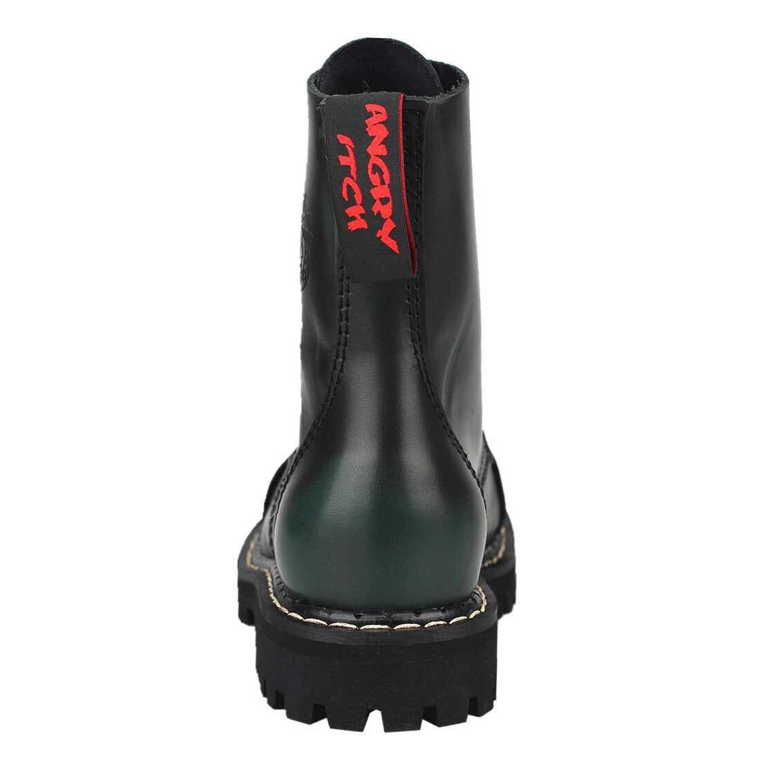 Черевики Шкіряні Angry ITCH Ranger Army 8-Hole Green Rub-Off Сталевий Носок EU36-48, фото №5