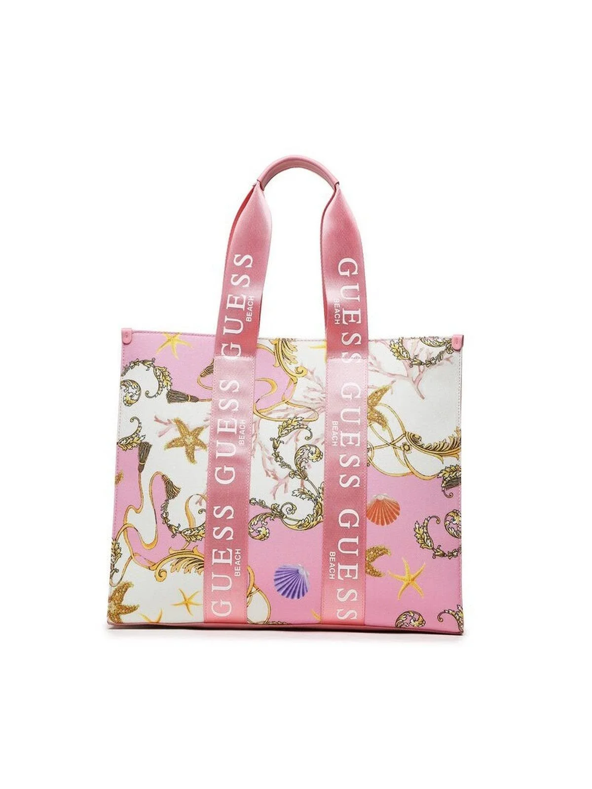 Сумка GUESS Printed Tote E3GZ09WFCE0, синтетика, рожевий, один розмір, фото №4 Сумка GUESS Printed Tote E3GZ09WFCE0, синтетика, рожевий, один розмір, фото №4