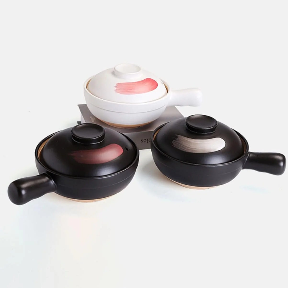 Керамическая кастрюля для супа Cabilock глиняная с ручкой и глазурью для газовой плиты маленькая, фото №5