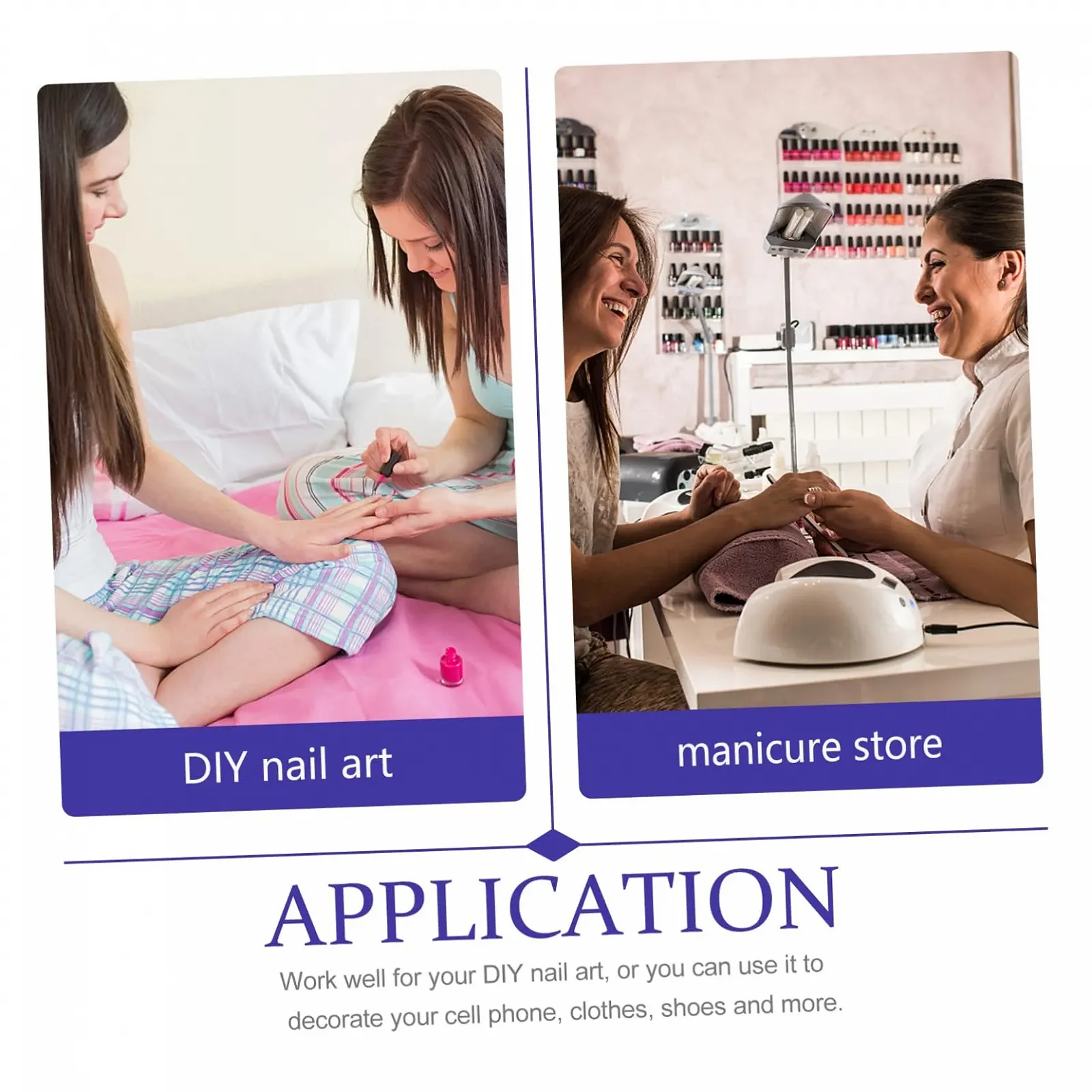 Стрази Healeved 4320 шт, для нігтів та декору, плоска задня частина для творчого манікюру, фото №7