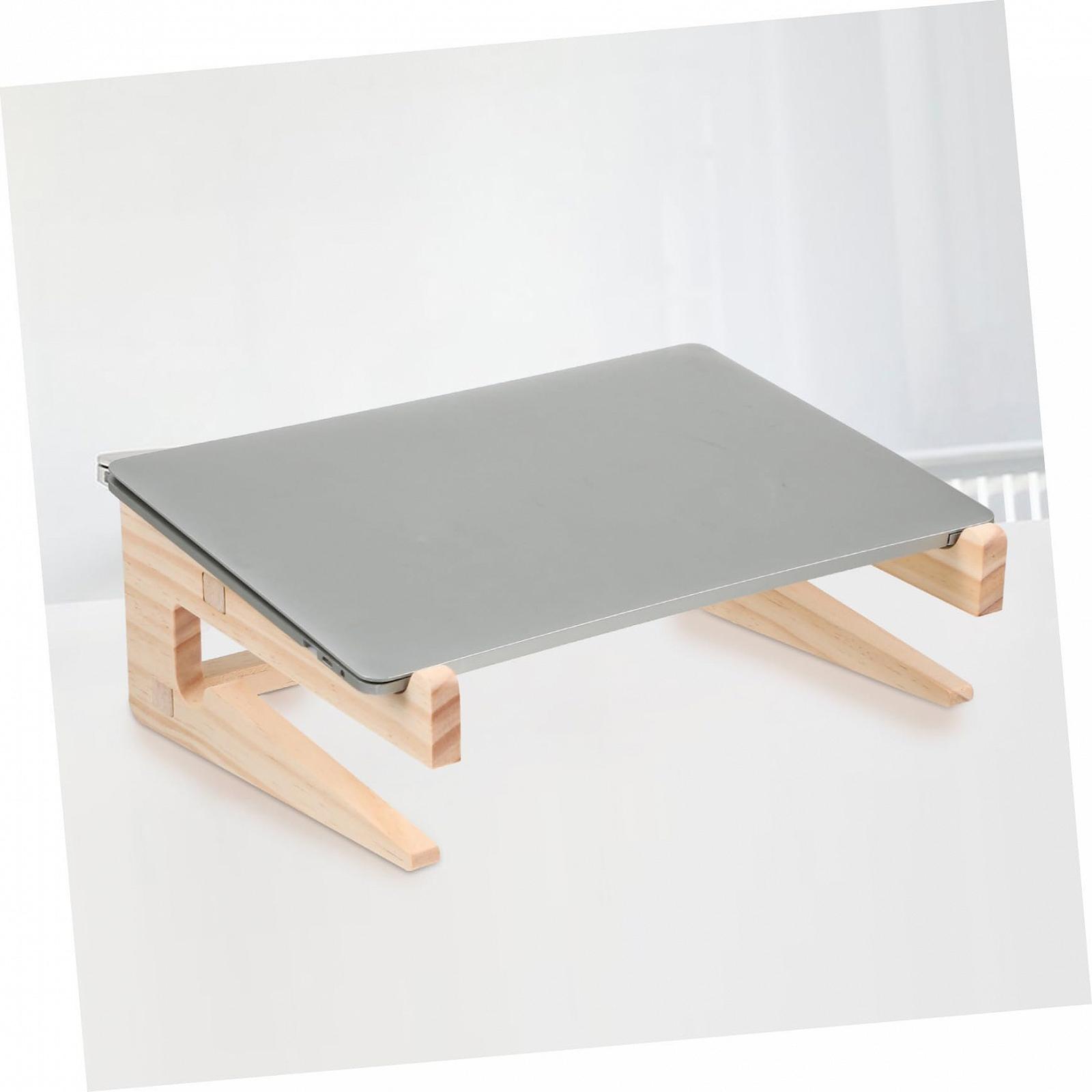 Підставка для ноутбука GALPADA Holz, дерев'яна зі стабільною конструкцією та циркуляцією повітря, ергономічна, фото №7